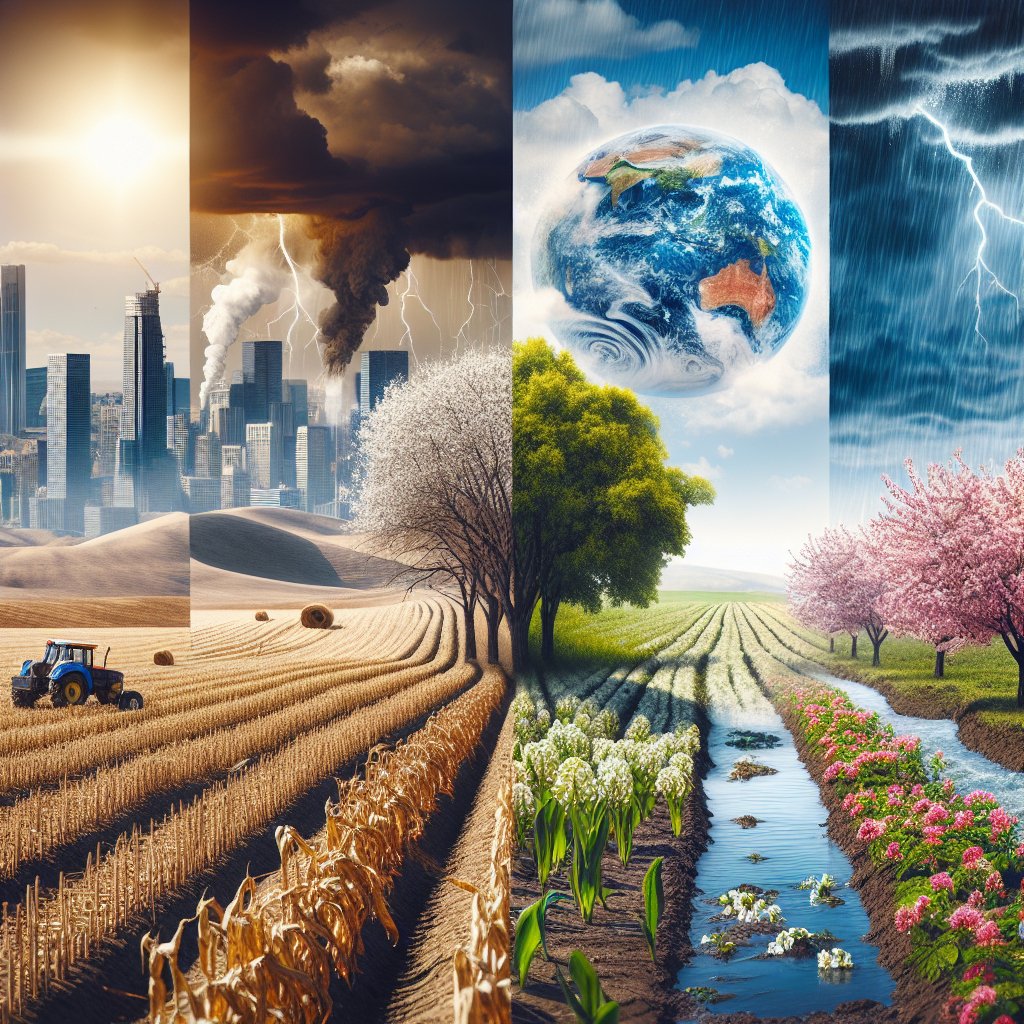 The impact of climate change on global farming practices.