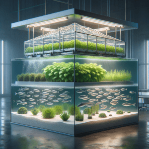 How aquaponics combines fish farming and agriculture.