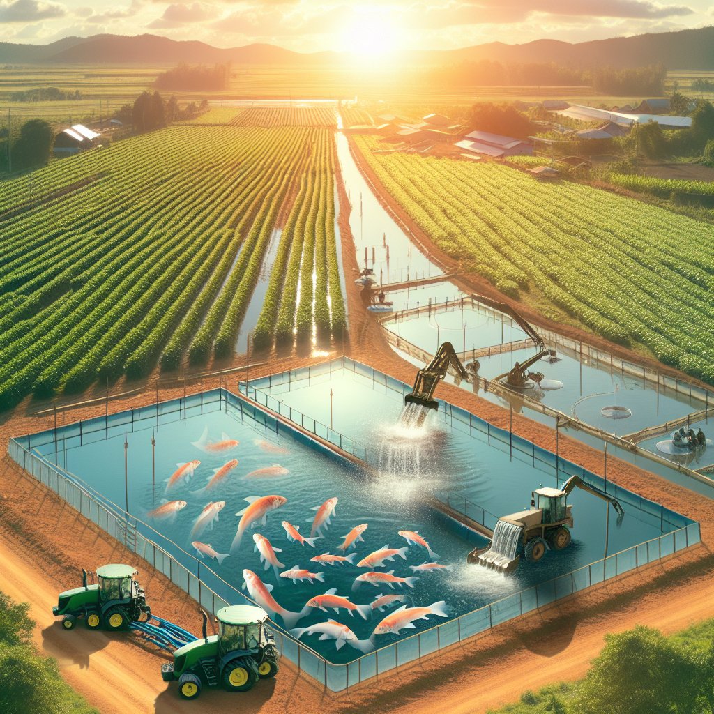 The benefits of integrating aquaculture with traditional farming.